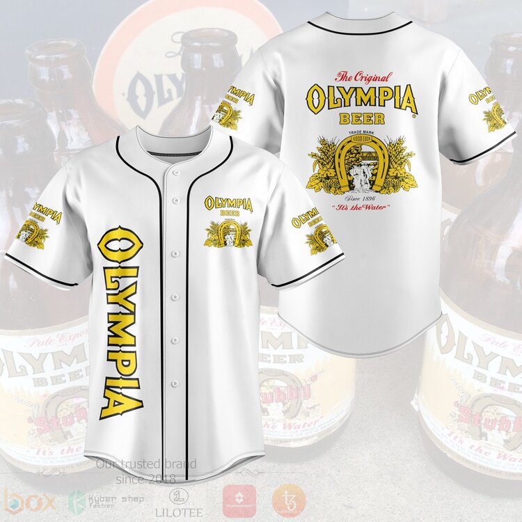 FASHION The Original Olympia Brewing Company Baseball Jerseys Botton Shirt Unisex T-shirt, Sweatshirt, Hoodie, Long Sleeve Tee - T-Shirt, Sweatshirt, Hoodie