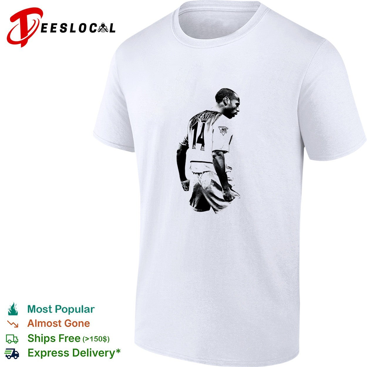 Thierry Henry Arsenal portrait shirt Unisex T-shirt, Sweatshirt, Hoodie, Long Sleeve Tee - T-Shirt, Sweatshirt, Hoodie