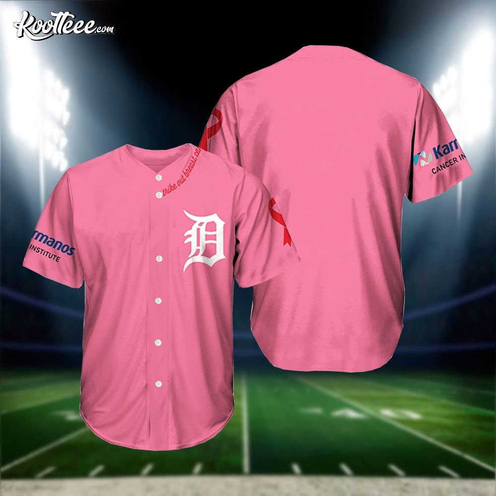 Tigers Pink Out The Park Baseball Jersey Unisex T-shirt, Sweatshirt, Hoodie, Long Sleeve Tee - T-Shirt, Sweatshirt, Hoodie