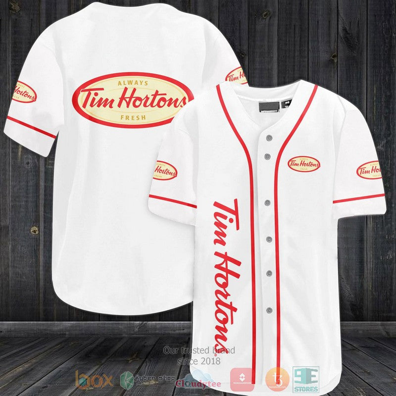 Tim Hortons white Baseball shirt Unisex T-shirt, Sweatshirt, Hoodie, Long Sleeve Tee - T-Shirt, Sweatshirt, Hoodie