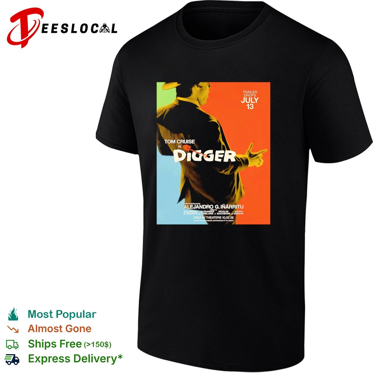 Tom Cruise Digger pointing finger movie poster shirt Unisex T-shirt, Sweatshirt, Hoodie, Long Sleeve Tee - T-Shirt, Sweatshirt, Hoodie