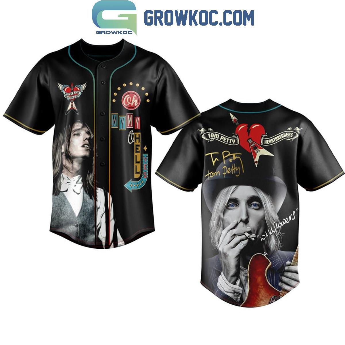Tom Petty And Wildflower Heartbreakers Baseball Jersey Unisex T-shirt, Sweatshirt, Hoodie, Long Sleeve Tee - T-Shirt, Sweatshirt, Hoodie