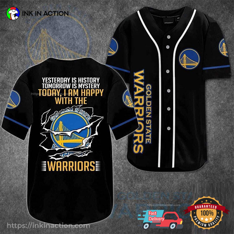 Tomorrow Is A Mystery Golden State Warriors Baseball Jersey Unisex T-shirt, Sweatshirt, Hoodie, Long Sleeve Tee - T-Shirt, Sweatshirt, Hoodie