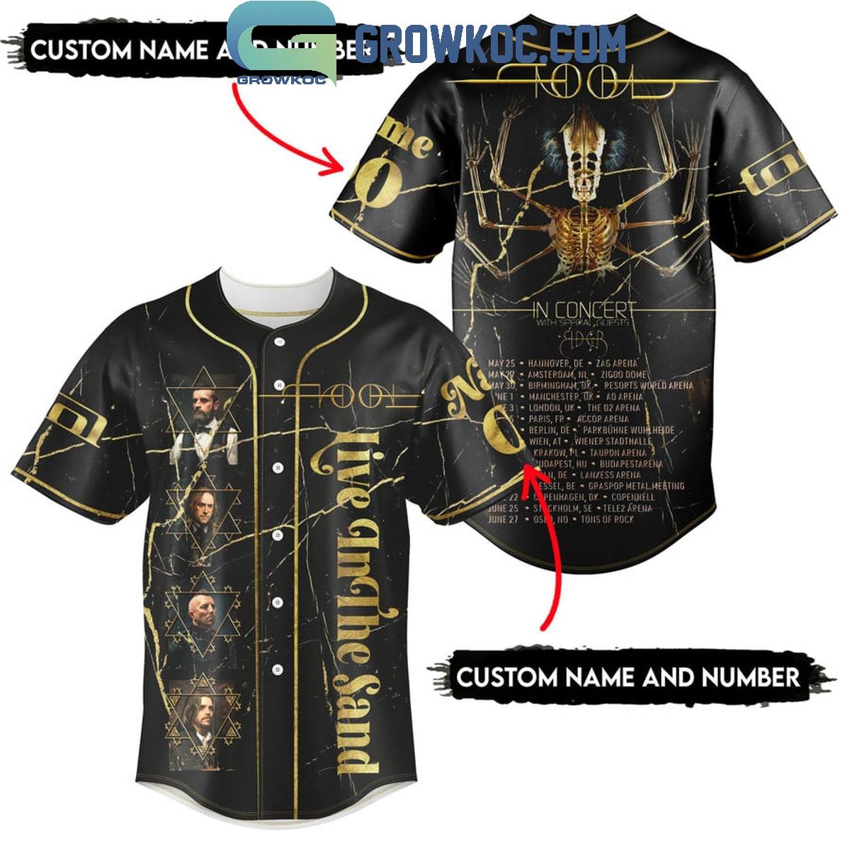 Tool In Concert 2025 With Special Guest Spider Personalized Baseball Jersey Unisex T-shirt, Sweatshirt, Hoodie, Long Sleeve Tee - T-Shirt, Sweatshirt, Hoodie