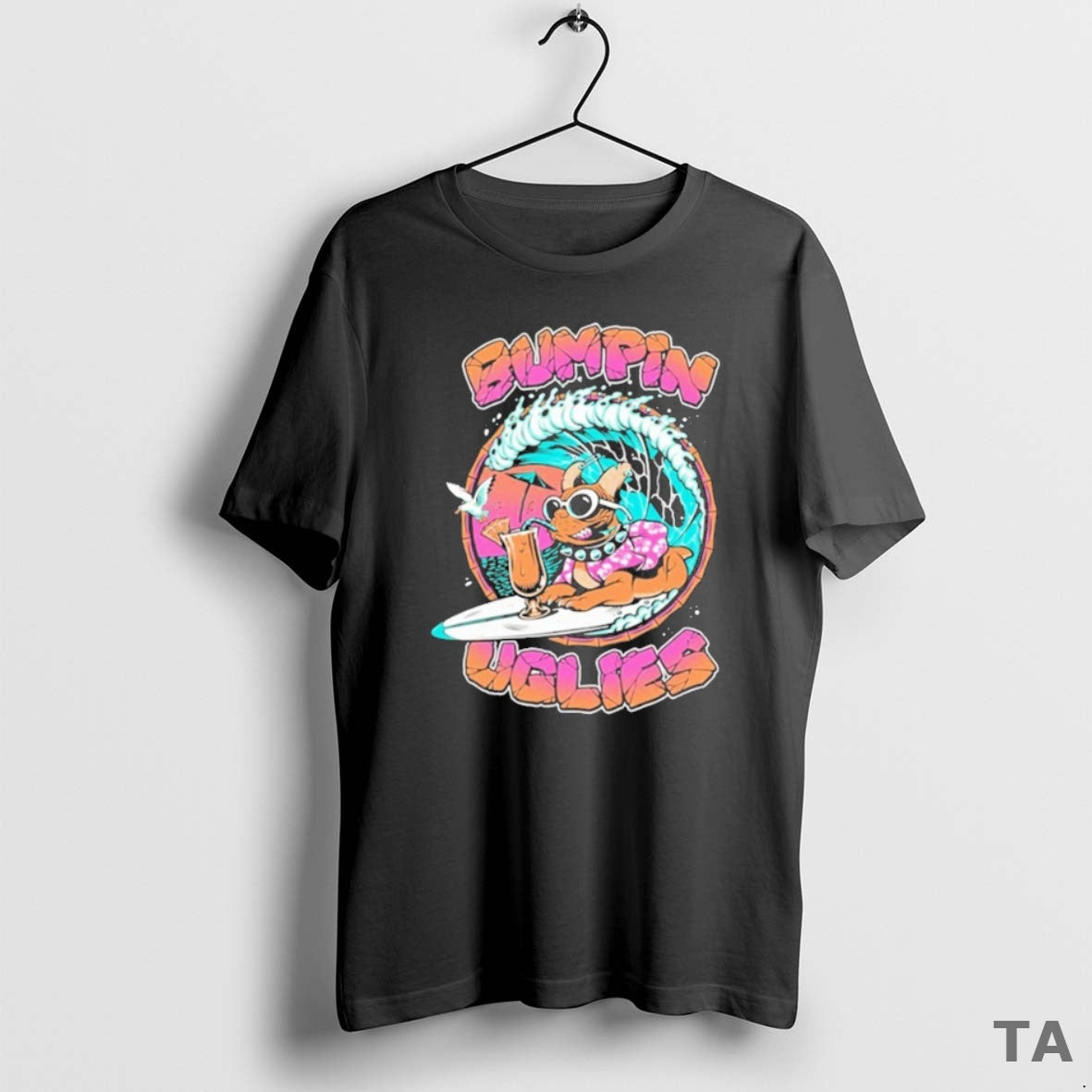 Top Bumpin Uglies Tour 2025 Pug Surfer T-Shirts, Hoodie, Sweatshirt - T-Shirt, Sweatshirt, Hoodie