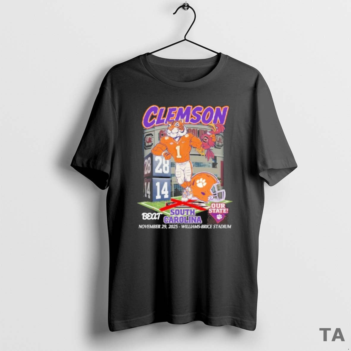 Top Clemson Tigers Beat South Carolina Our State November 29 2025 T-Shirts, Hoodie, Sweatshirt - T-Shirt, Sweatshirt, Hoodie