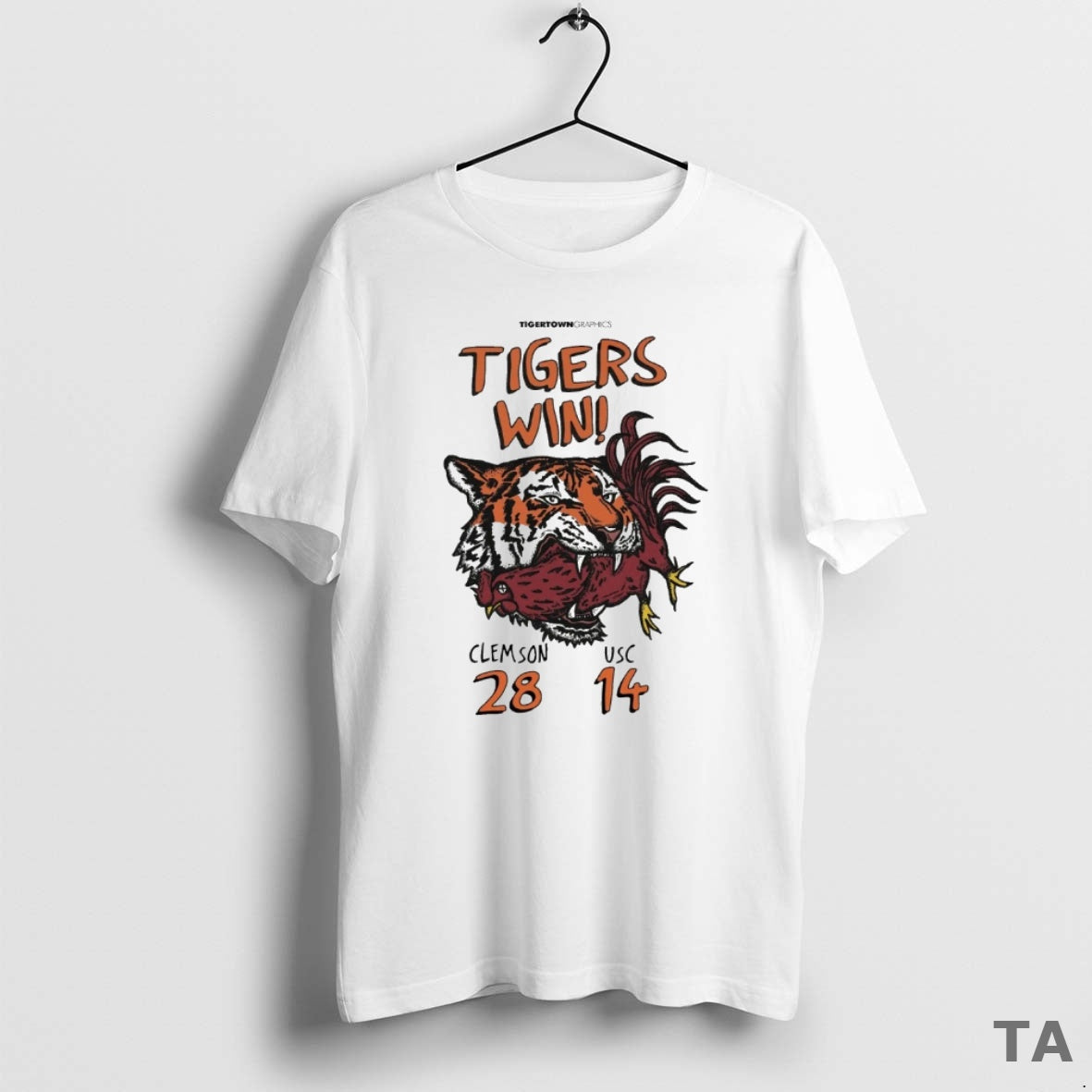 Top Clemson Tigers Vs Usc Trojans Final Score 28 14 Tigers Win Tigertown Graphics T-Shirts, Hoodie, Sweatshirt - T-Shirt, Sweatshirt, Hoodie