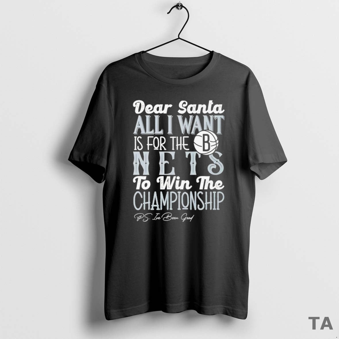 Top Dear Santa All I Want Is Brooklyn Nets Win Championship T-Shirts, Hoodie, Sweatshirt - T-Shirt, Sweatshirt, Hoodie