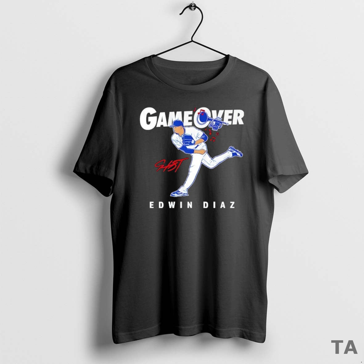Top Game Over Edwin Diaz Los Angeles Dodgers Signature T-Shirts, Hoodie, Sweatshirt - T-Shirt, Sweatshirt, Hoodie