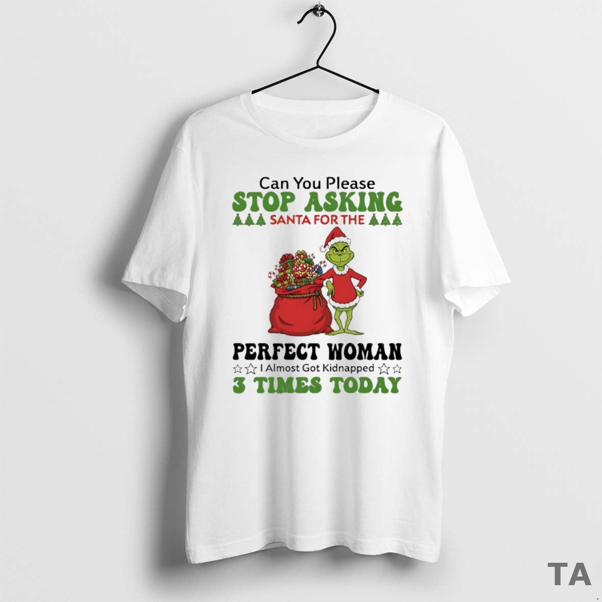 Top Grinch Can You Please Stop Santa Perfect Woman Circle T-Shirts, Hoodie, Sweatshirt - T-Shirt, Sweatshirt, Hoodie
