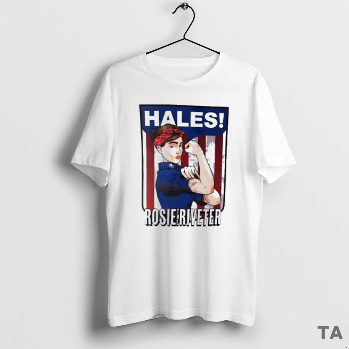 Top Hales Rosie Riveter Strong Girl Posing Muscle T-Shirts, Hoodie, Sweatshirt - T-Shirt, Sweatshirt, Hoodie