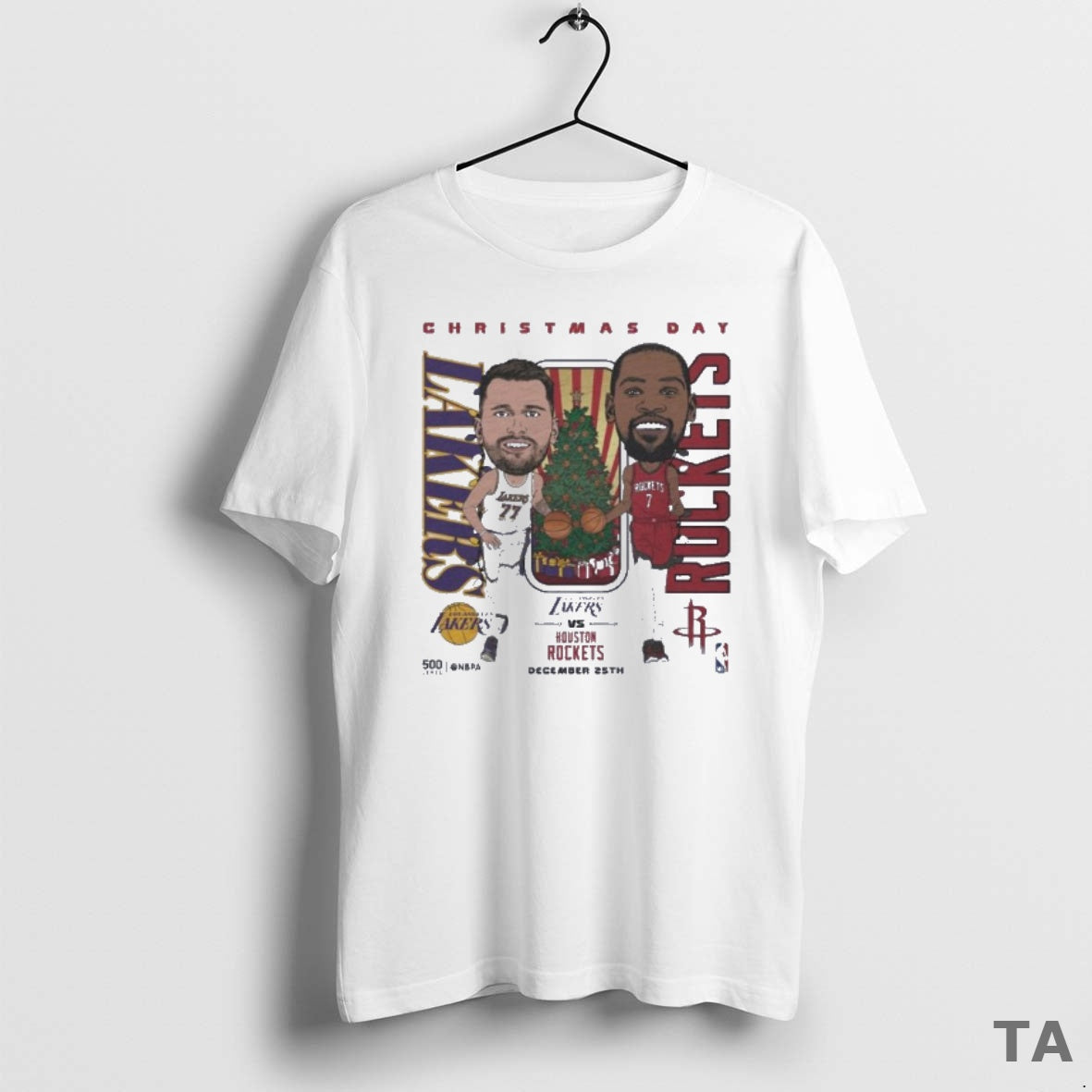 Top Luka Doncic Vs Kevin Durant 2025 Nba Day Match Up T-Shirts, Hoodie, Sweatshirt - T-Shirt, Sweatshirt, Hoodie