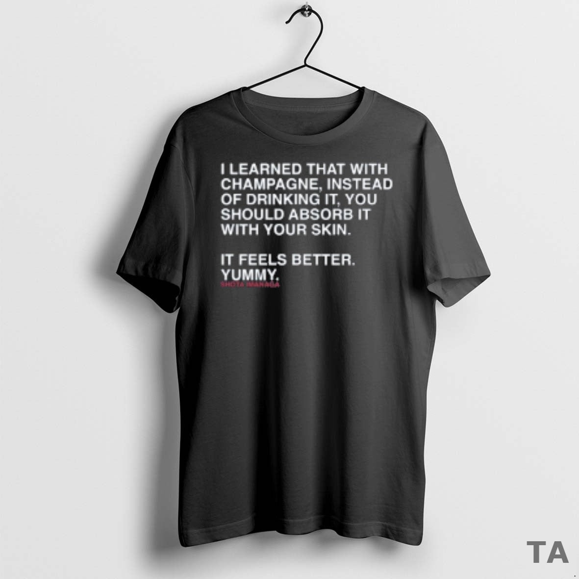 Top Mlb Chicago Cubs Shota Imanaga I Learned That Champagne Instead Drinking T-Shirts, Hoodie, Sweatshirt - T-Shirt, Sweatshirt, Hoodie