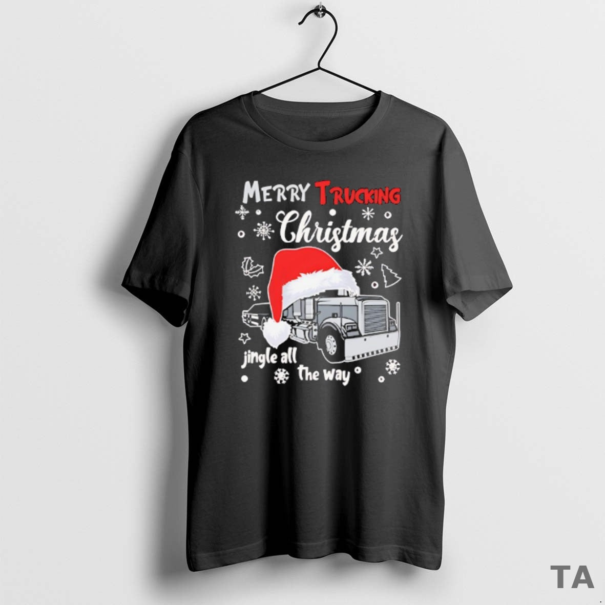 Top Merry Trucking Jingle All Way T-Shirts, Hoodie, Sweatshirt - T-Shirt, Sweatshirt, Hoodie