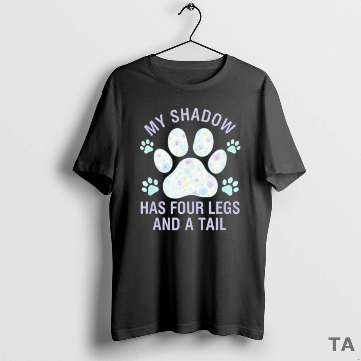Top My Shadow Has Four Legs Tail Dog Lover T-Shirts, Hoodie, Sweatshirt - T-Shirt, Sweatshirt, Hoodie