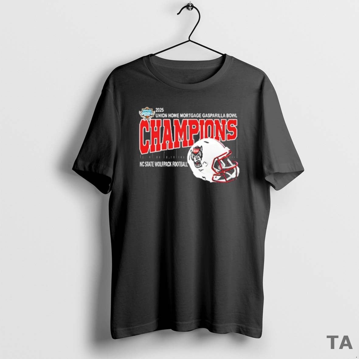 Top Nc State Wolfpack Football Are 2025 Union Home Mortgage Gasparilla Bowl Champions Helmet T-Shirts, Hoodie, Sweatshirt - T-Shirt, Sweatshirt, Hoodie