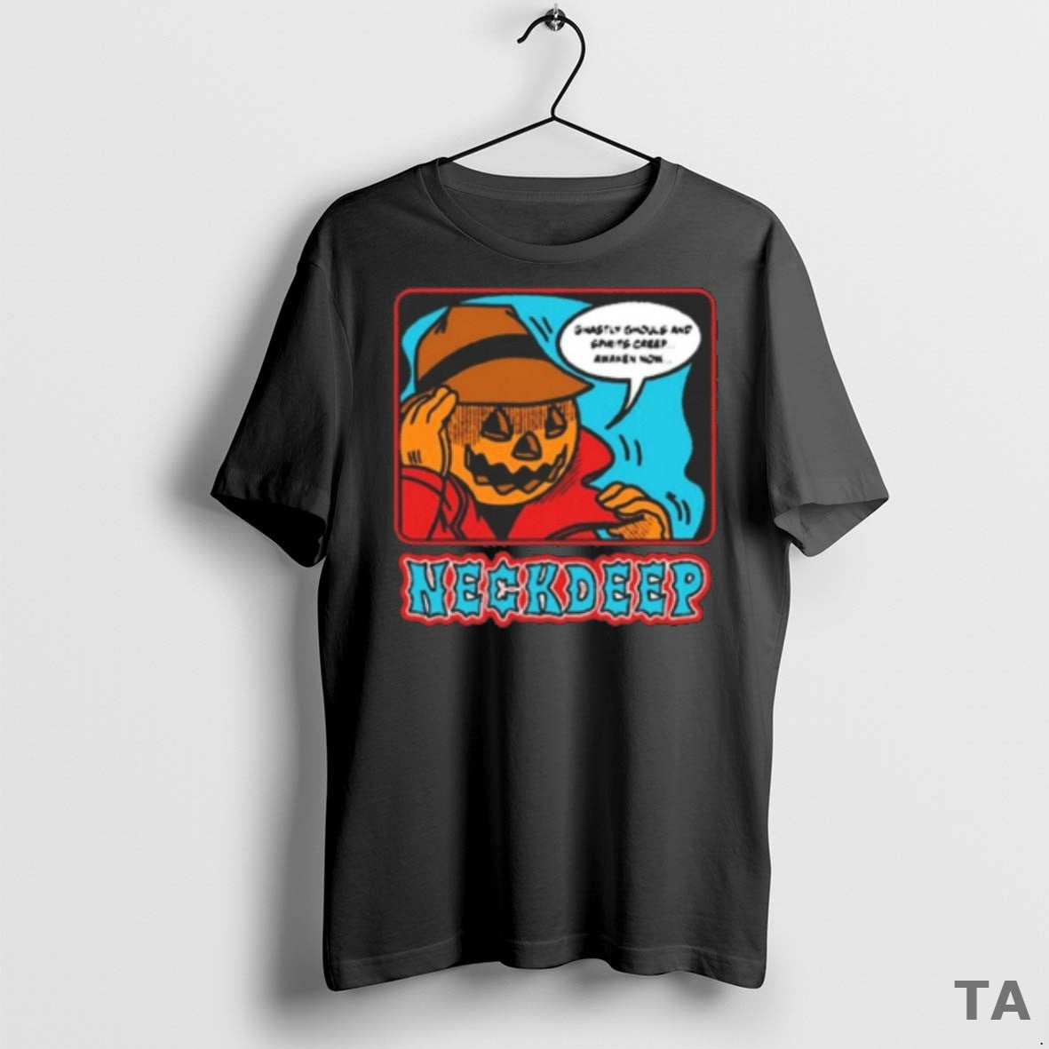Top Neck Deep Pumpkin Guy Ghastly Should Starts Creep Awaken Now Halloween 2025 Fanart T-Shirts, Hoodie, Sweatshirt - T-Shirt, Sweatshirt, Hoodie