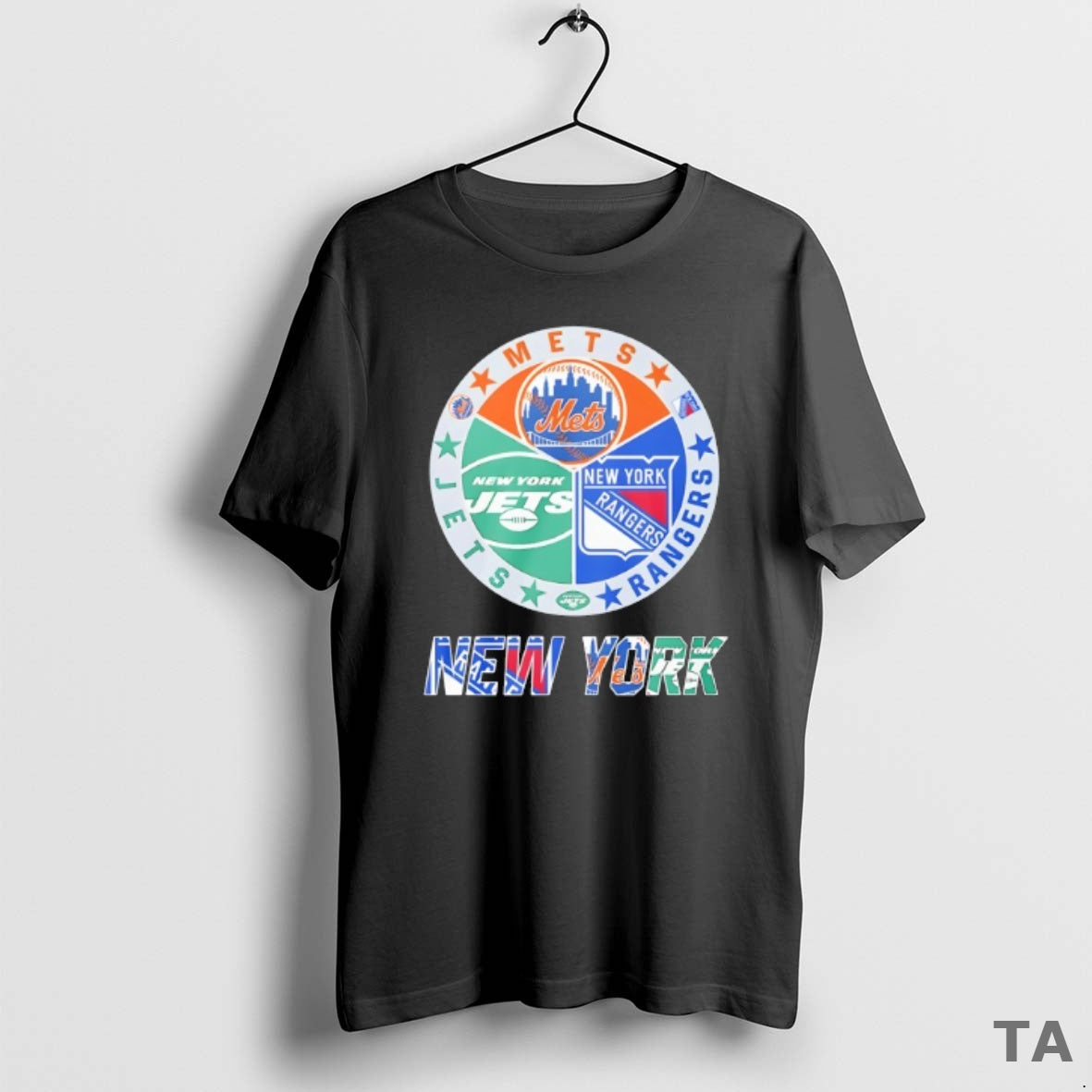 Top New York Rangers New York Mets New York Jets Mashup Logo T-Shirts, Hoodie, Sweatshirt - T-Shirt, Sweatshirt, Hoodie