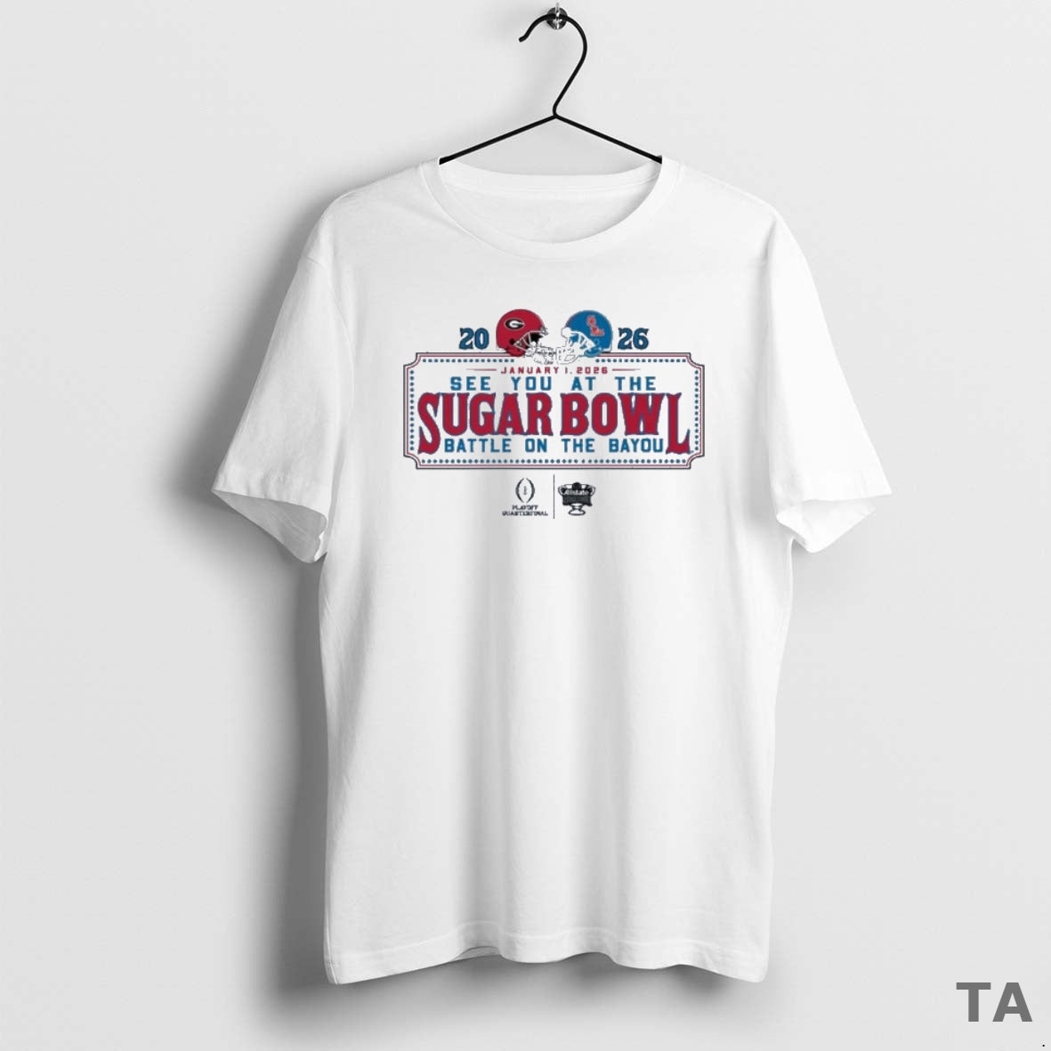 Top See You Sugar Bowl Dueling Helmet 2026 Georgia Vs Ole Miss T-Shirts, Hoodie, Sweatshirt - T-Shirt, Sweatshirt, Hoodie