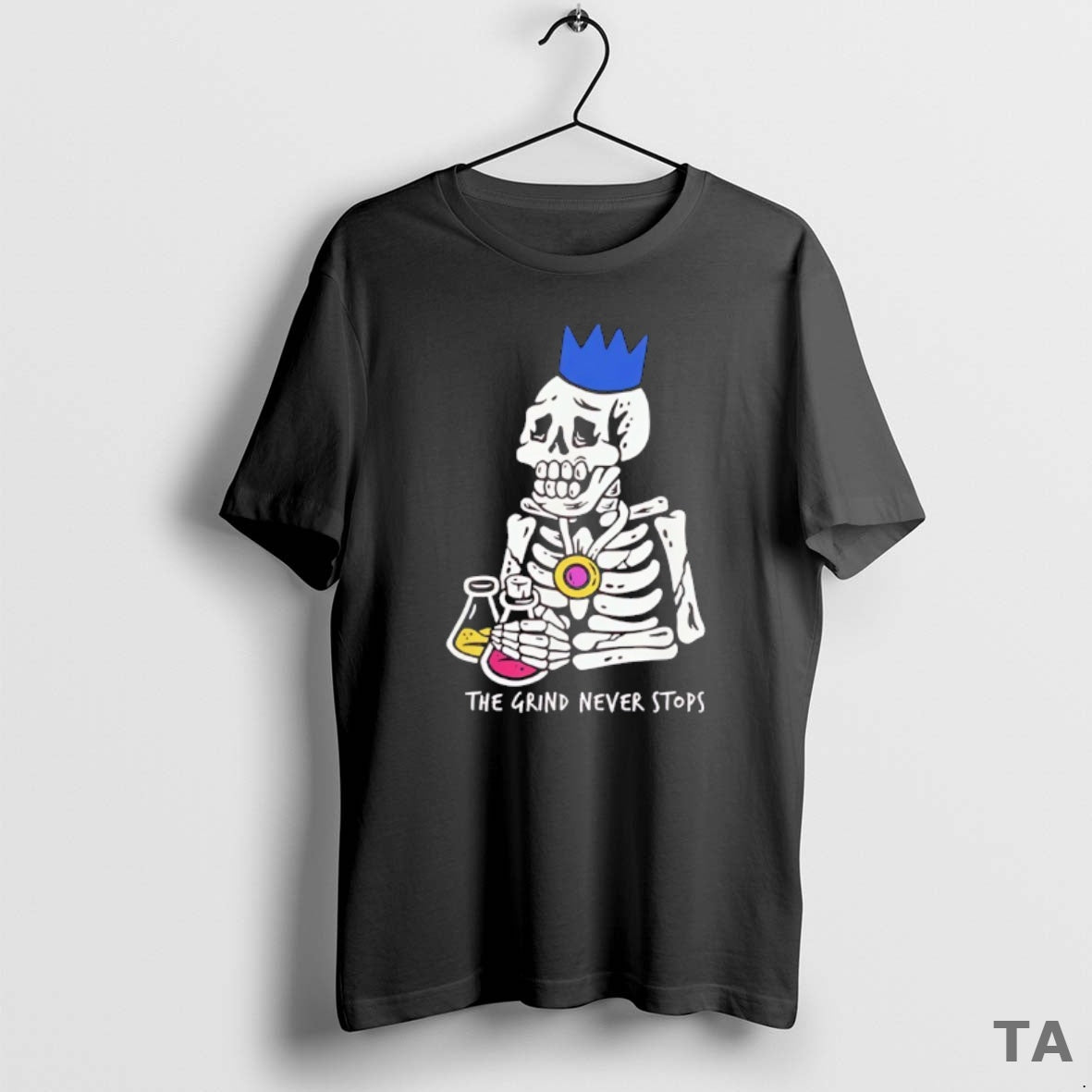 Top Skeleton Old School Runescape Grind Never Stops T-Shirts, Hoodie, Sweatshirt - T-Shirt, Sweatshirt, Hoodie