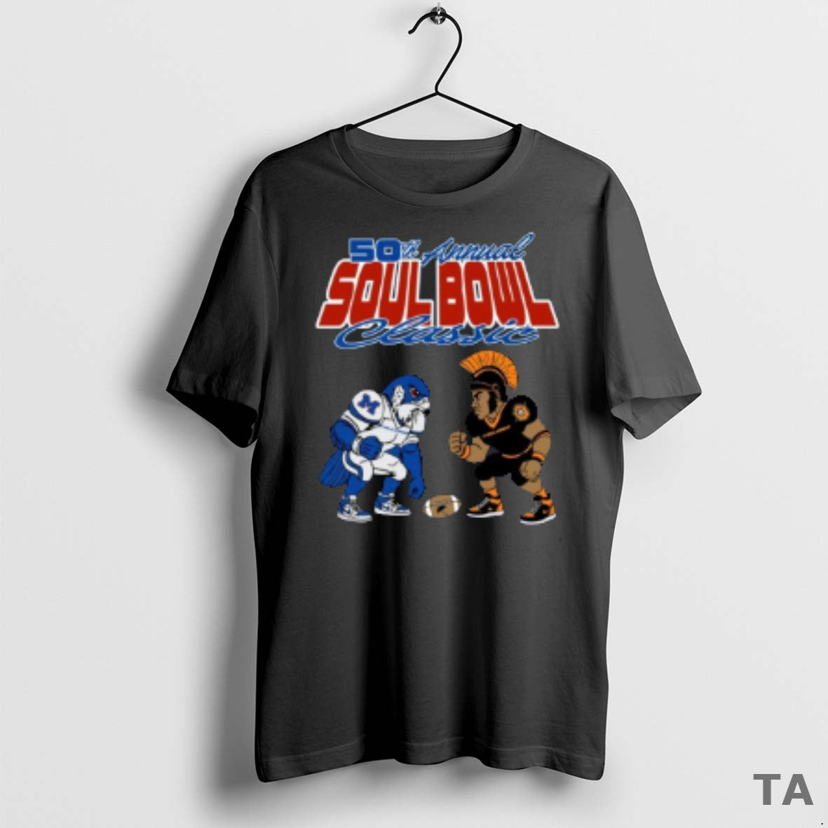 Top Soul Bowl 50th Annual Classic Millwood Falcons Vs Douglass Trojans Mascots Painting T-Shirts, Hoodie, Sweatshirt - T-Shirt, Sweatshirt, Hoodie