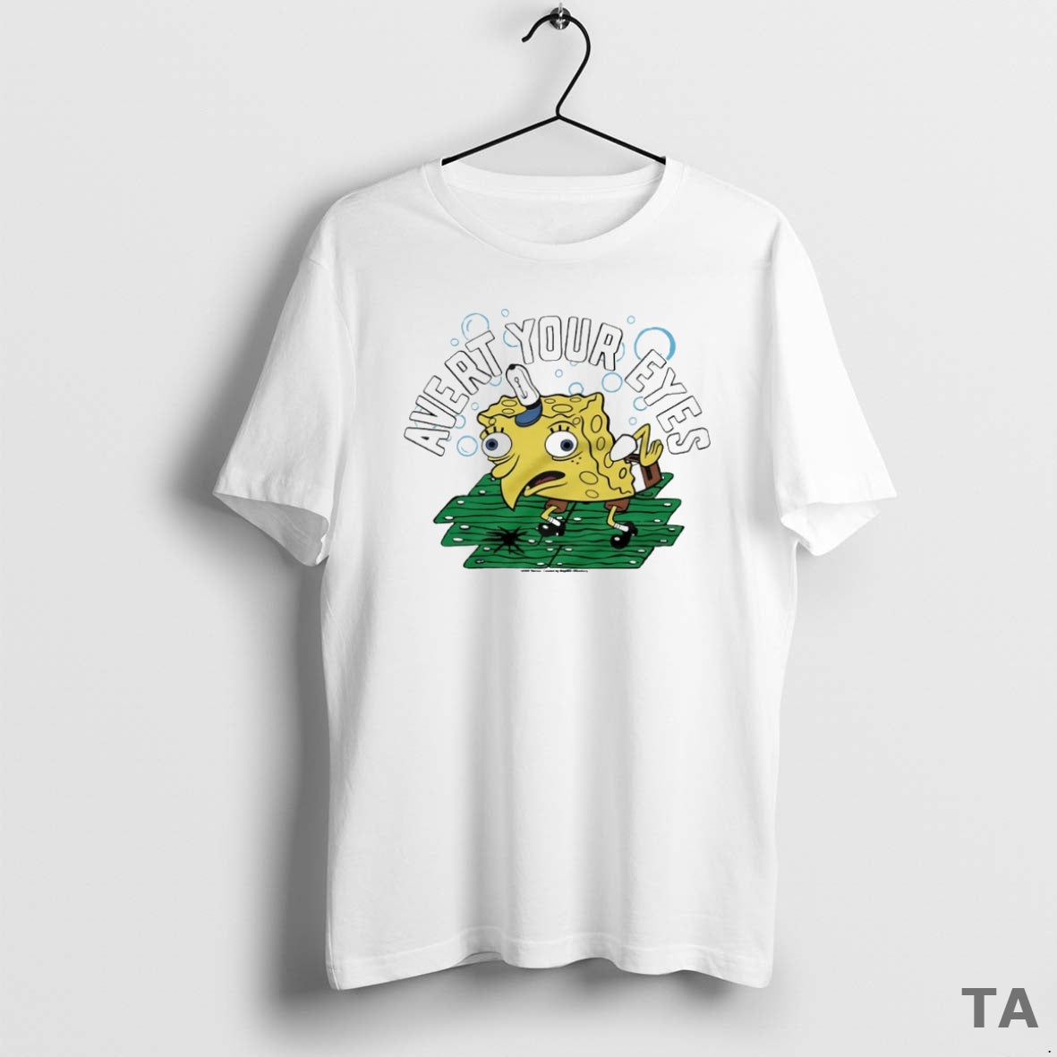 Top Sponge Squarepants Avert Your Eyes Circle T-Shirts, Hoodie, Sweatshirt - T-Shirt, Sweatshirt, Hoodie