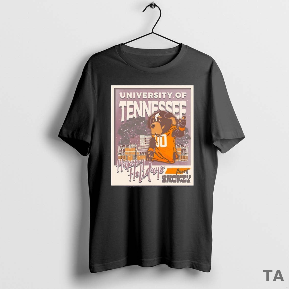 Top Tennessee Volunteers Happy Holidays Smokey Snowy Mascot T-Shirts, Hoodie, Sweatshirt - T-Shirt, Sweatshirt, Hoodie