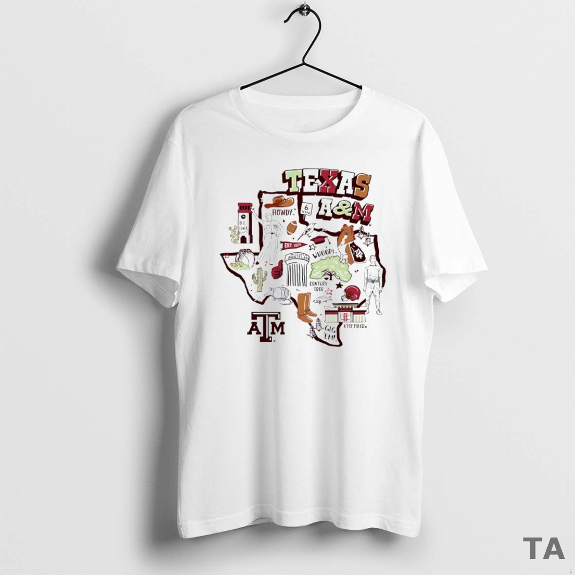 Top Texas M Aggies Football State Map Circle T-Shirts, Hoodie, Sweatshirt - T-Shirt, Sweatshirt, Hoodie