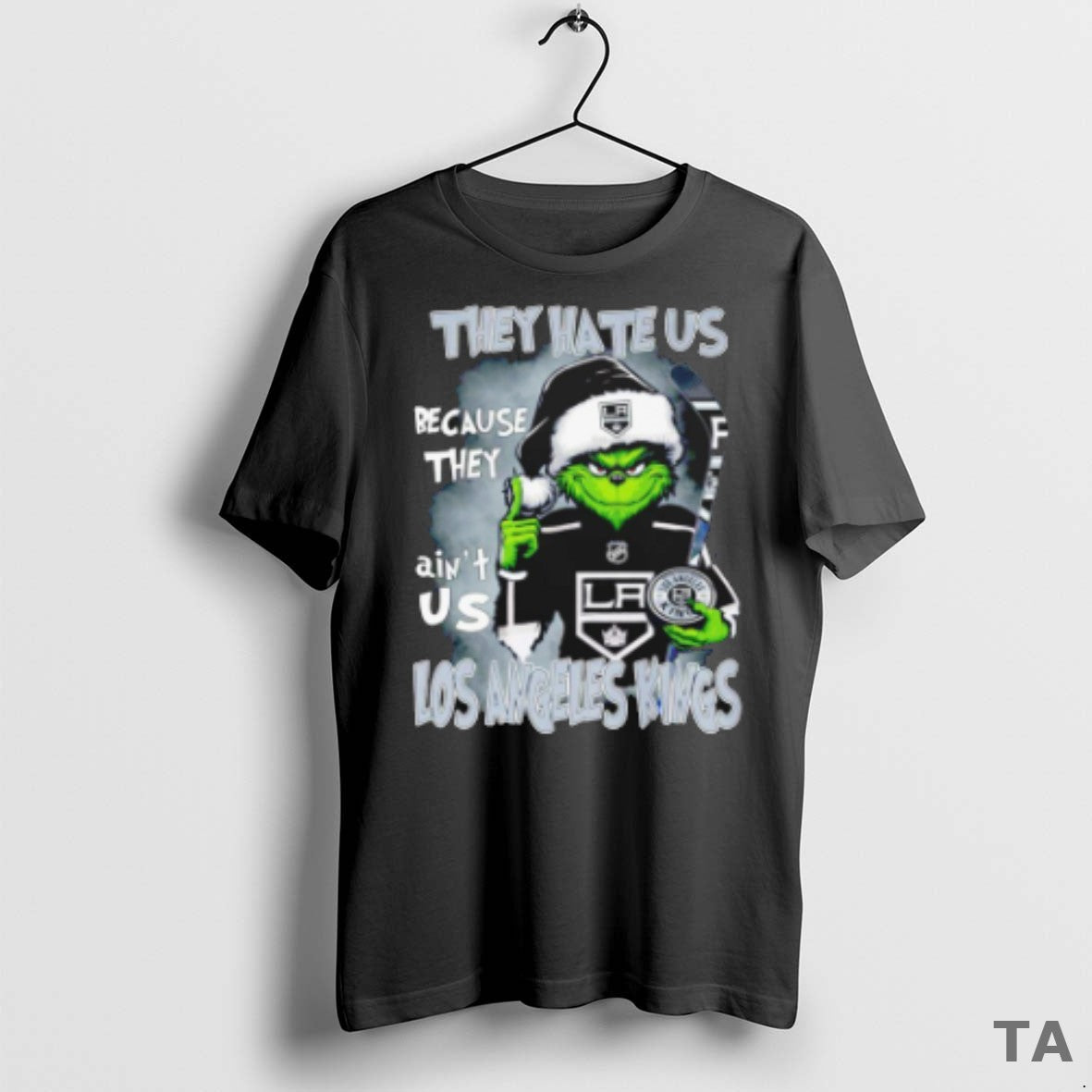 Top Grinch They Hate Us Because They Aint Us Los Angeles Kings T-Shirts, Hoodie, Sweatshirt - T-Shirt, Sweatshirt, Hoodie