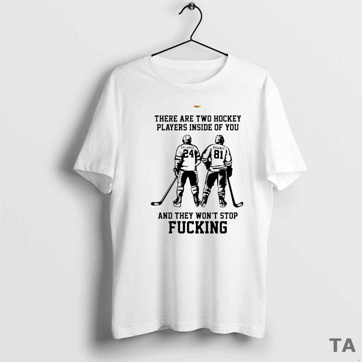 Top There Are Two Hockey Players Inside You They Wont Stop Fcking Circle T-Shirts, Hoodie, Sweatshirt - T-Shirt, Sweatshirt, Hoodie