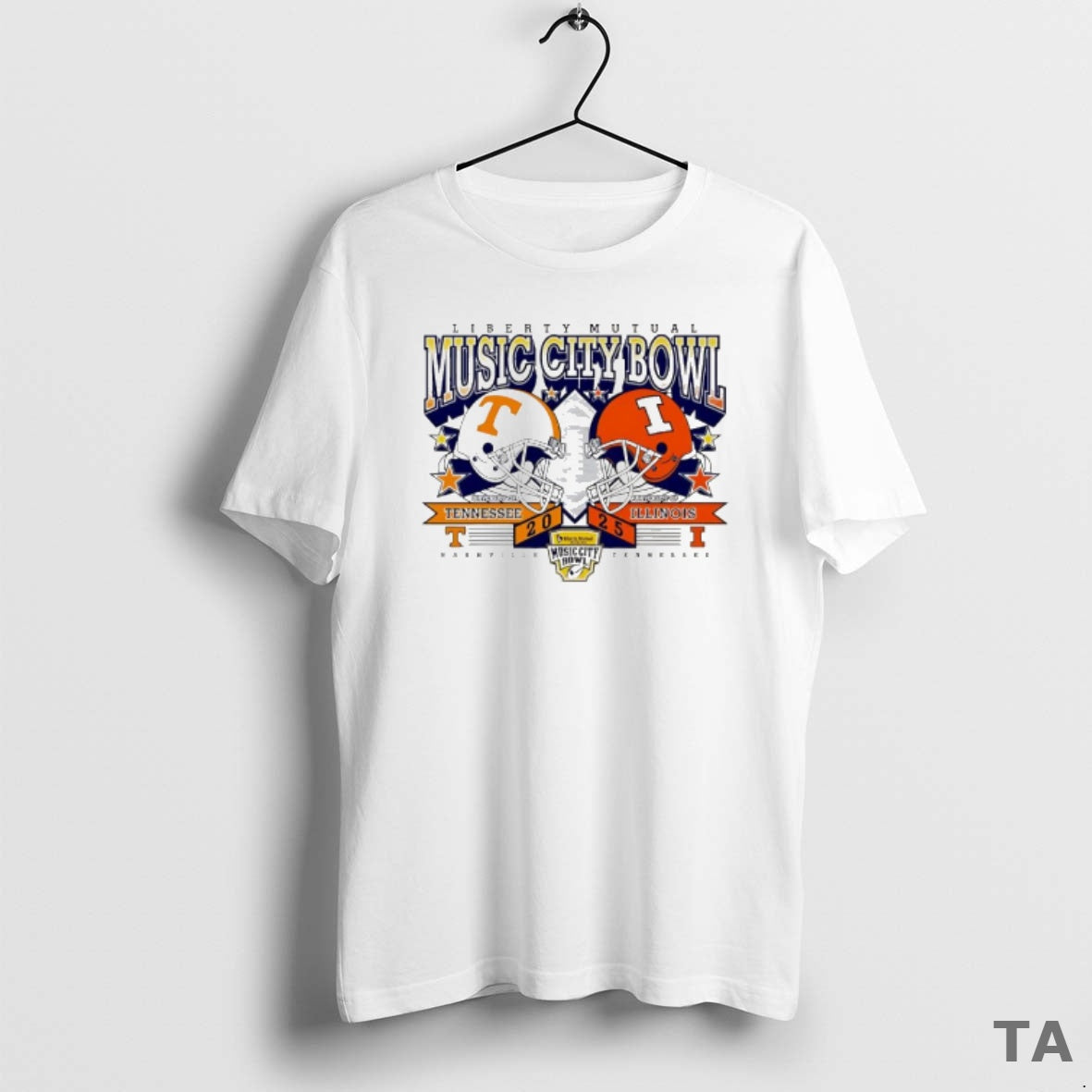 Top Top Tennessee Volunteers Vs Illinois Fighting Illini Liberty Mutual Music City Bowl 2025 T-Shirts, Hoodie, Sweatshirt - T-Shirt, Sweatshirt, Hoodie