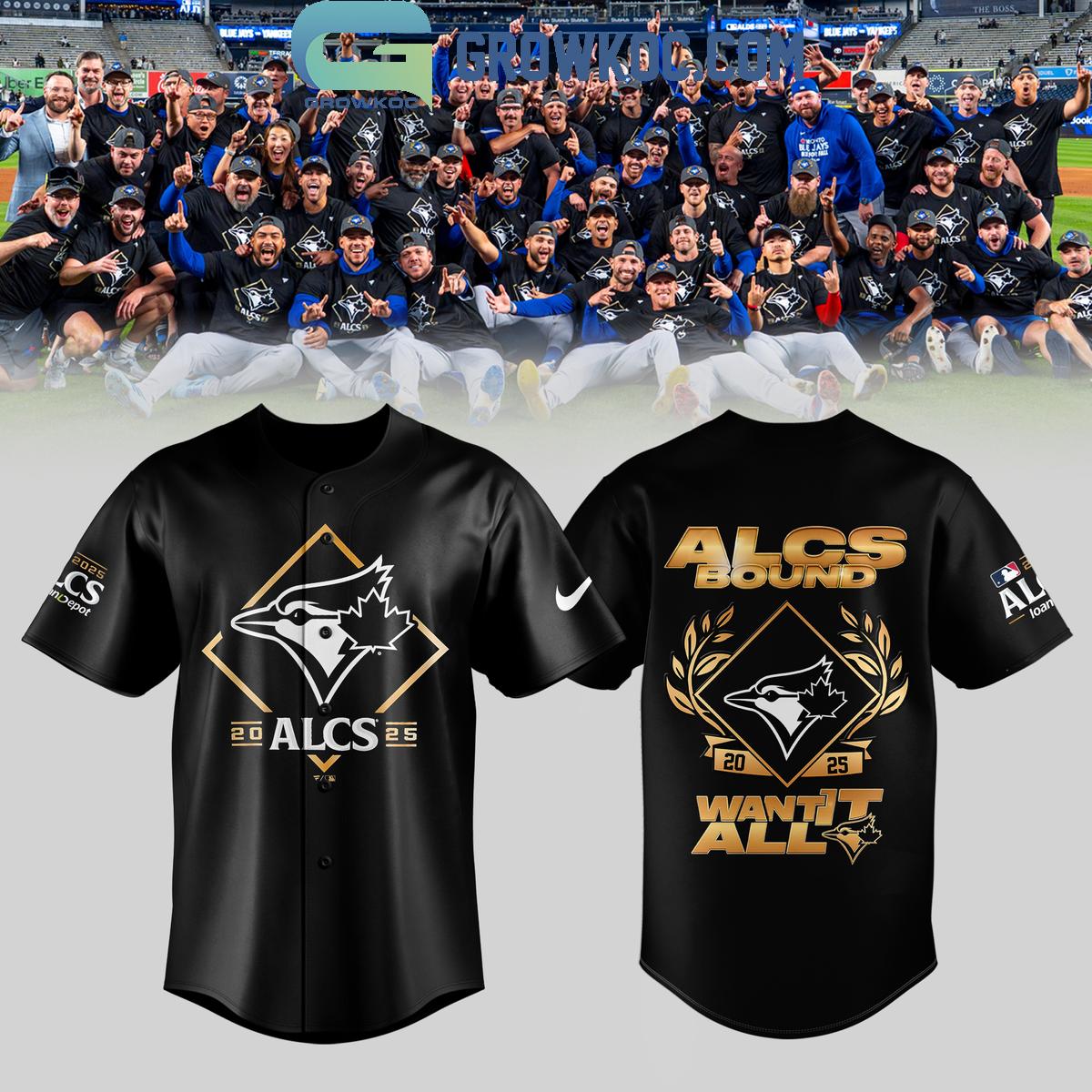 Toronto Blue Jays 2025 American League Championship Series Baseball Jersey Unisex T-shirt, Sweatshirt, Hoodie, Long Sleeve Tee - T-Shirt, Sweatshirt, Hoodie