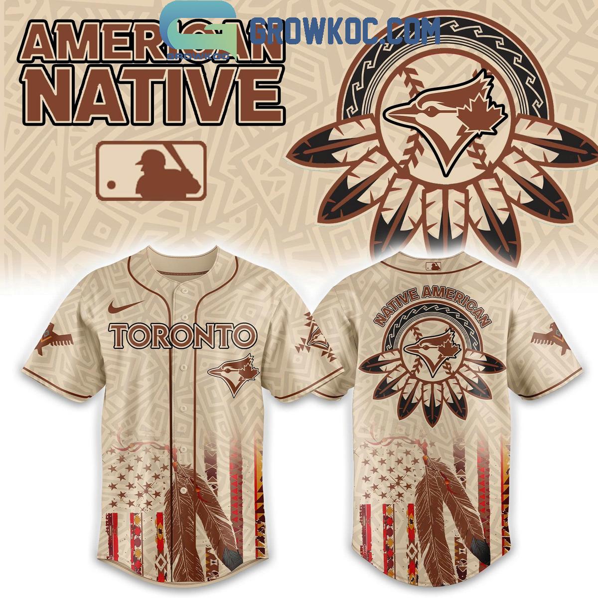Toronto Blue Jays x Native American Heritage 2025 Baseball Jersey Unisex T-shirt, Sweatshirt, Hoodie, Long Sleeve Tee - T-Shirt, Sweatshirt, Hoodie