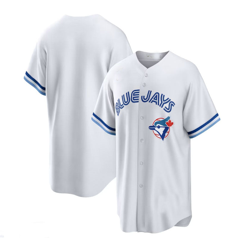 Toronto Blue Jays Home Cooperstown Collection Team Jersey - White Baseball Jerseys baseball jersey product view 1