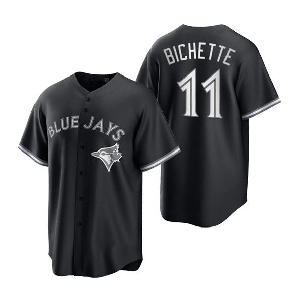 Toronto Blue Jays #11 Bo Bichette Black Stitched Cool Base Jersey Baseball Jerseys baseball jersey product view 1
