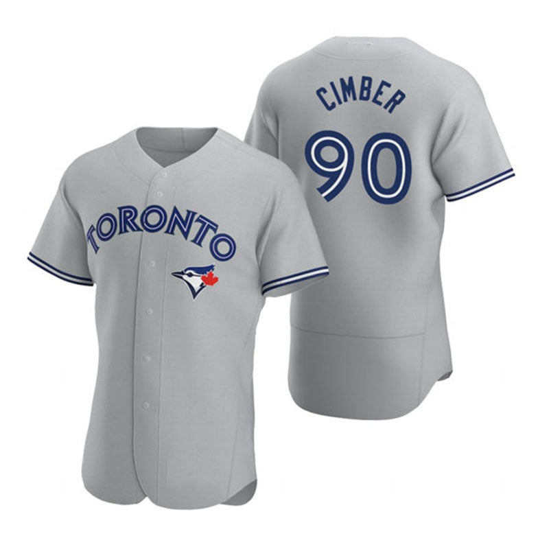 Toronto Blue Jays #90 Adam Cimber Gray Road Flex Base Player Jersey Baseball Jerseys baseball jersey product view 1