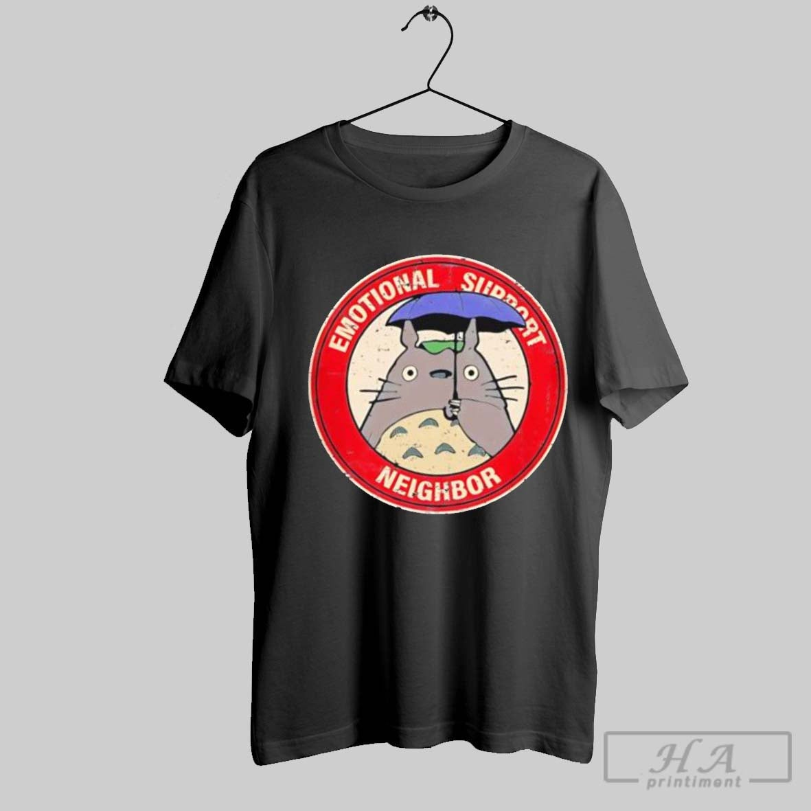 Totoro Motional Support Neighbor Logo T-Shirts, Hoodie, Sweatshirt - T-Shirt, Sweatshirt, Hoodie
