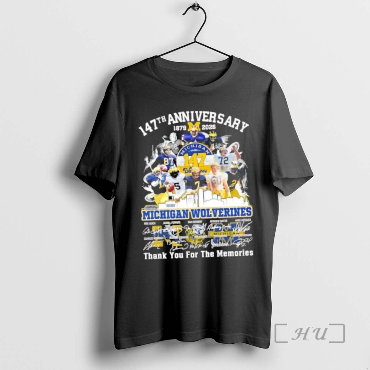 Trending 147th Anniversary 1879 2026 Michigan Wolverines Rick Leach Legends Thank You T-Shirts, Hoodie, Sweatshirt - T-Shirt, Sweatshirt, Hoodie