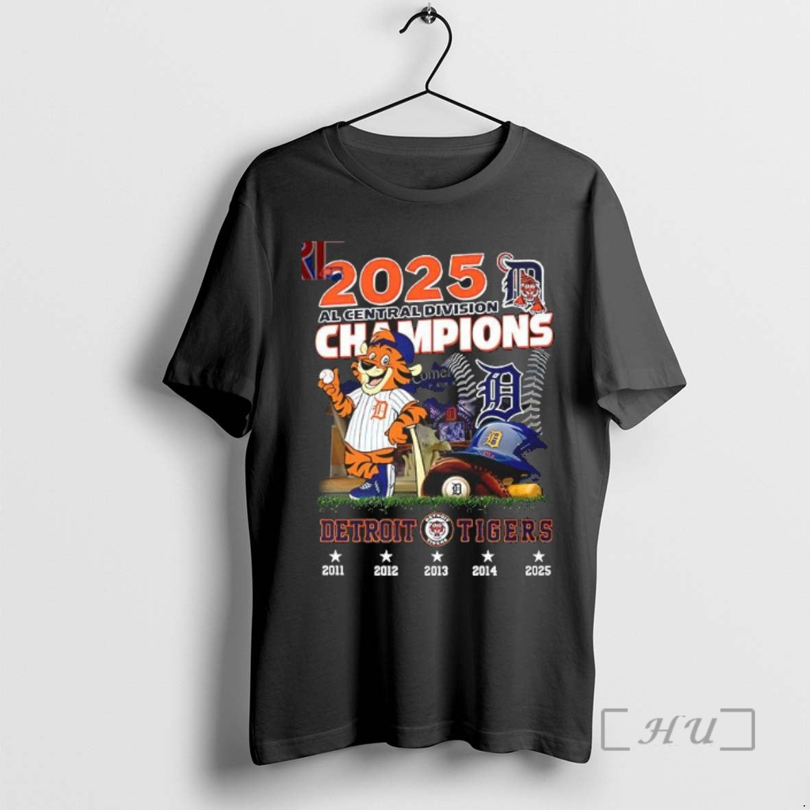 Trending 2025 Al Central Division Champions Detroit Tigers Mascot T-Shirts, Hoodie, Sweatshirt - T-Shirt, Sweatshirt, Hoodie