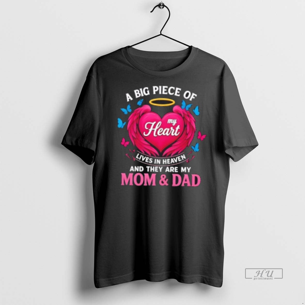 Trending Big Piece My Heart Lives Heaven They Are My Mom T-Shirts, Hoodie, Sweatshirt - T-Shirt, Sweatshirt, Hoodie