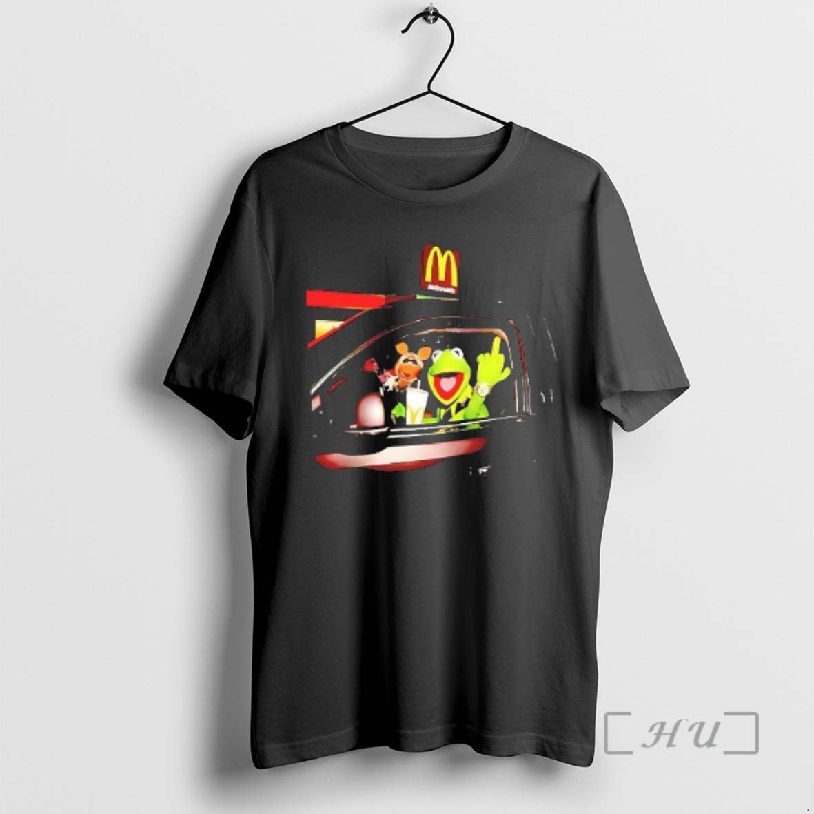 Trending Mcdonalds Frog Kermit Middle Finger Miss Piggy Riding Car T-Shirts, Hoodie, Sweatshirt - T-Shirt, Sweatshirt, Hoodie