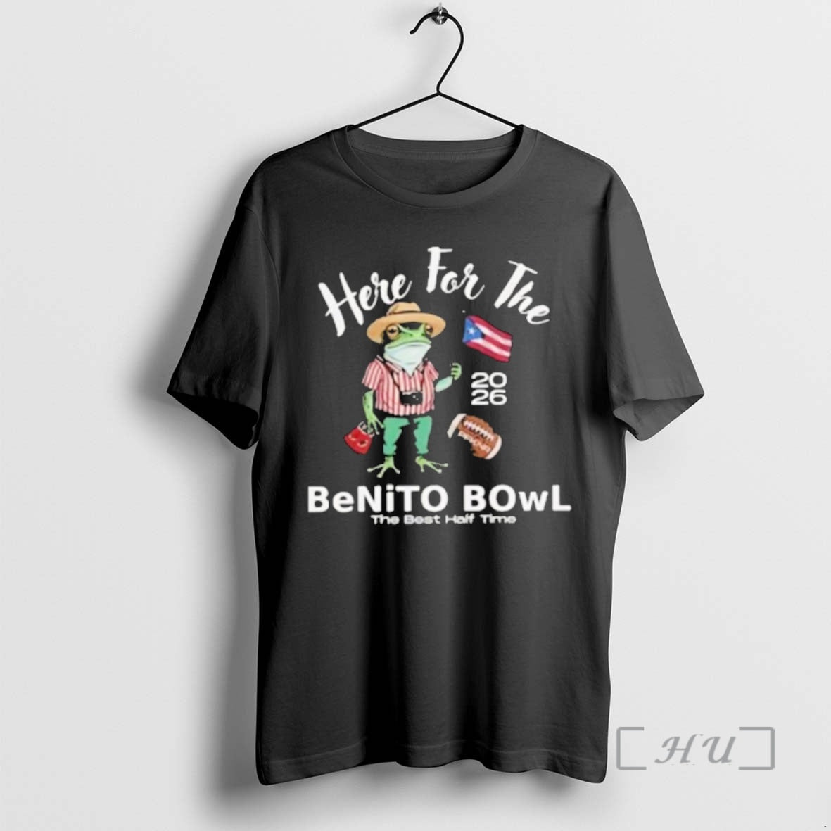 Trending Bad Bunny Here Benito Bowl Halftime Show 2026 Frog T-Shirts, Hoodie, Sweatshirt - T-Shirt, Sweatshirt, Hoodie