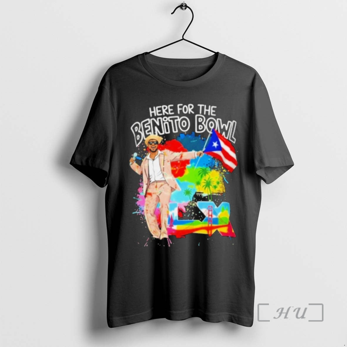 Trending Bad Bunny Here Benito Bowl 2026 T-Shirts, Hoodie, Sweatshirt - T-Shirt, Sweatshirt, Hoodie