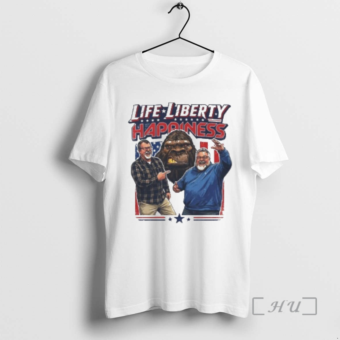 Trending Bigfoot Life Liberty Happiness Podcast T-Shirts, Hoodie, Sweatshirt - T-Shirt, Sweatshirt, Hoodie