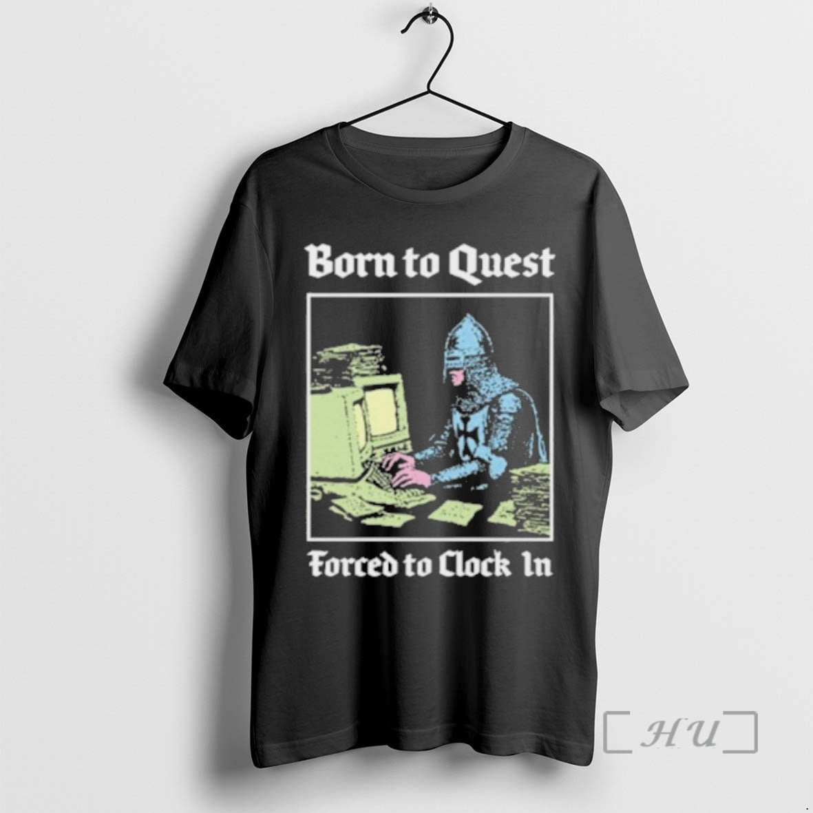 Trending Born Quest Forced Clock Knight Computer T-Shirts, Hoodie, Sweatshirt - T-Shirt, Sweatshirt, Hoodie