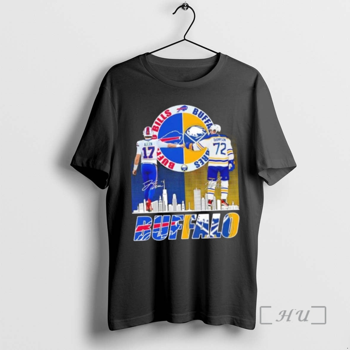 Trending Buffalo City Sports Allen Bills X Thompson Sabres Skyline T-Shirts, Hoodie, Sweatshirt - T-Shirt, Sweatshirt, Hoodie