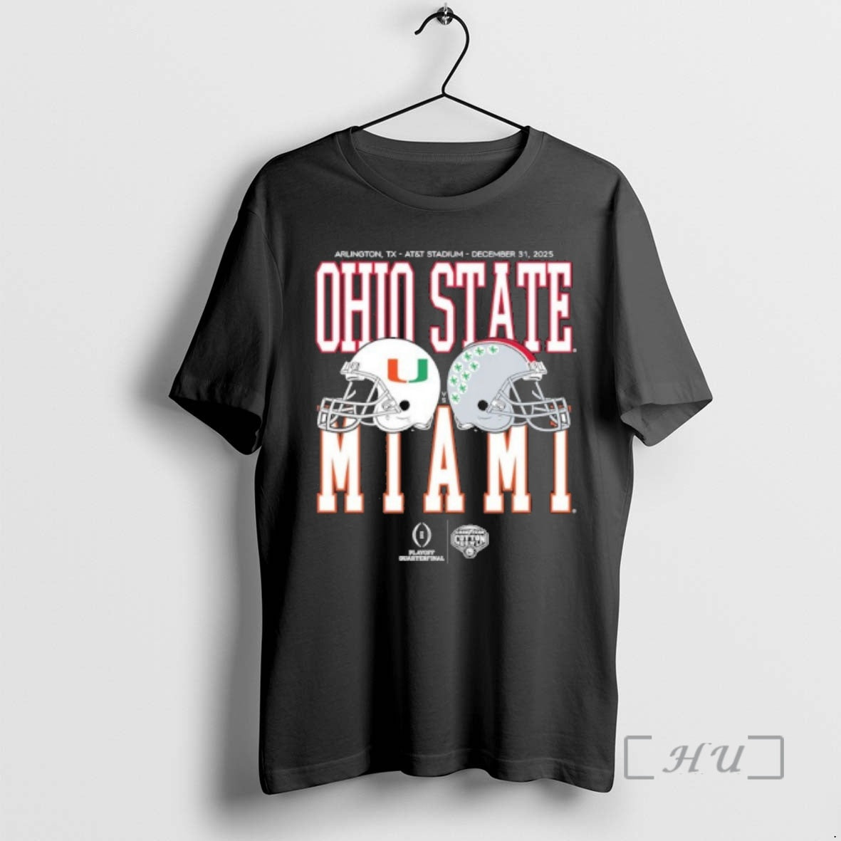 Trending Cotton Bowl Classic 2025 Miami Vs Ohio State Helmet Matchup T-Shirts, Hoodie, Sweatshirt - T-Shirt, Sweatshirt, Hoodie
