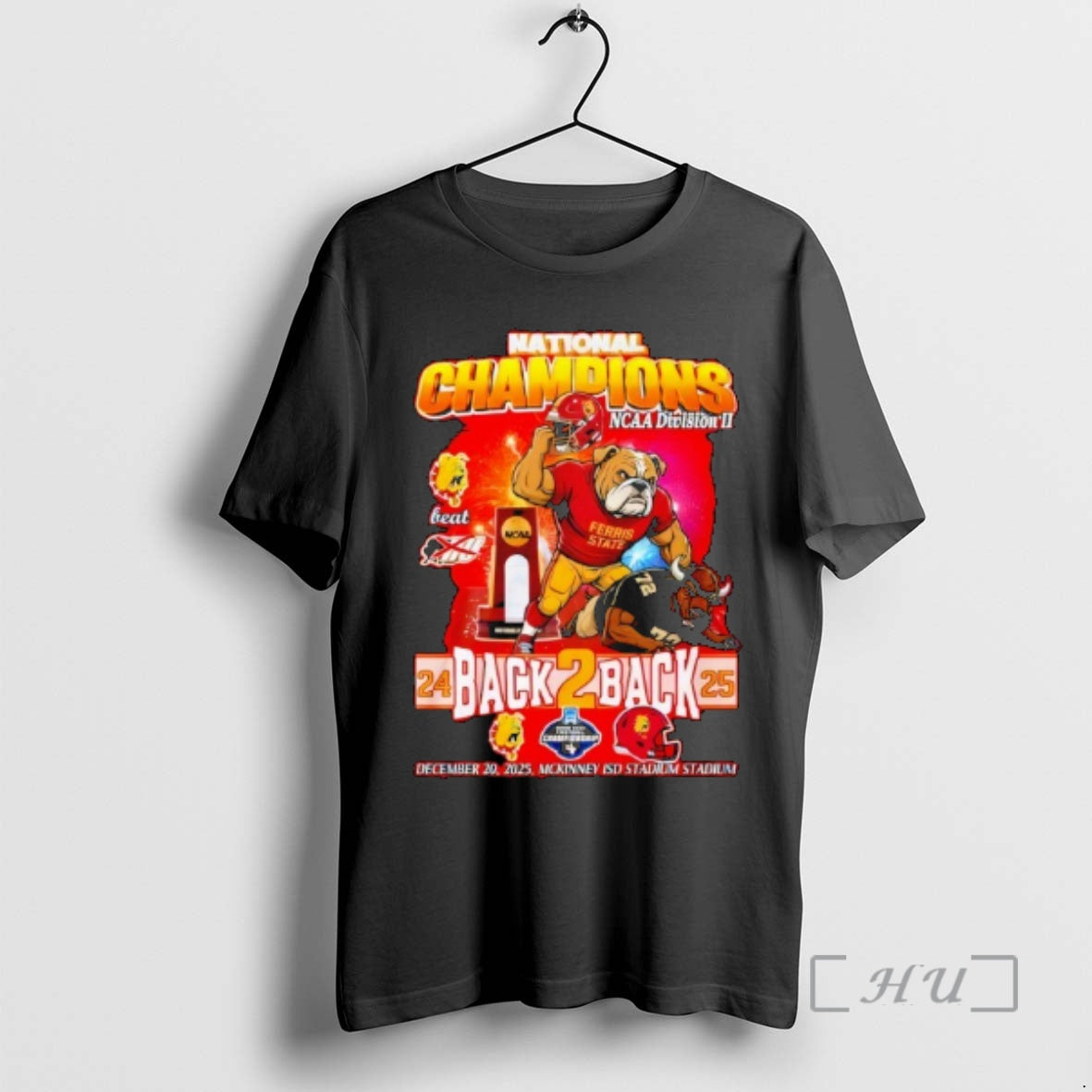 Trending Ferris State Bulldogs National Champions Ncaa Division Ii Back2back 2025 T-Shirts, Hoodie, Sweatshirt - T-Shirt, Sweatshirt, Hoodie