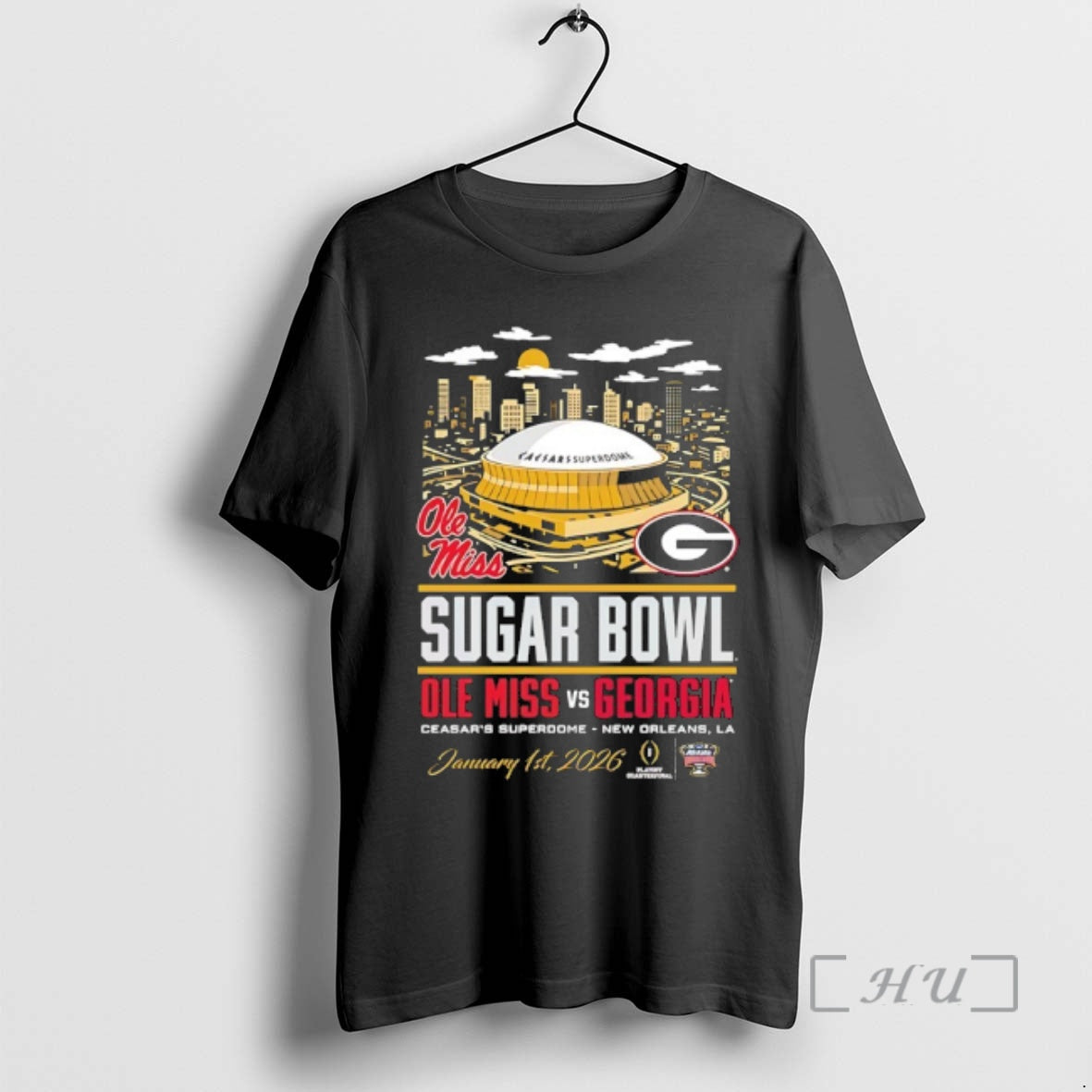 Trending Georgia Bulldogs Vs Ole Miss 2026 Sugar Bowl Head Head Stadium T-Shirts, Hoodie, Sweatshirt - T-Shirt, Sweatshirt, Hoodie