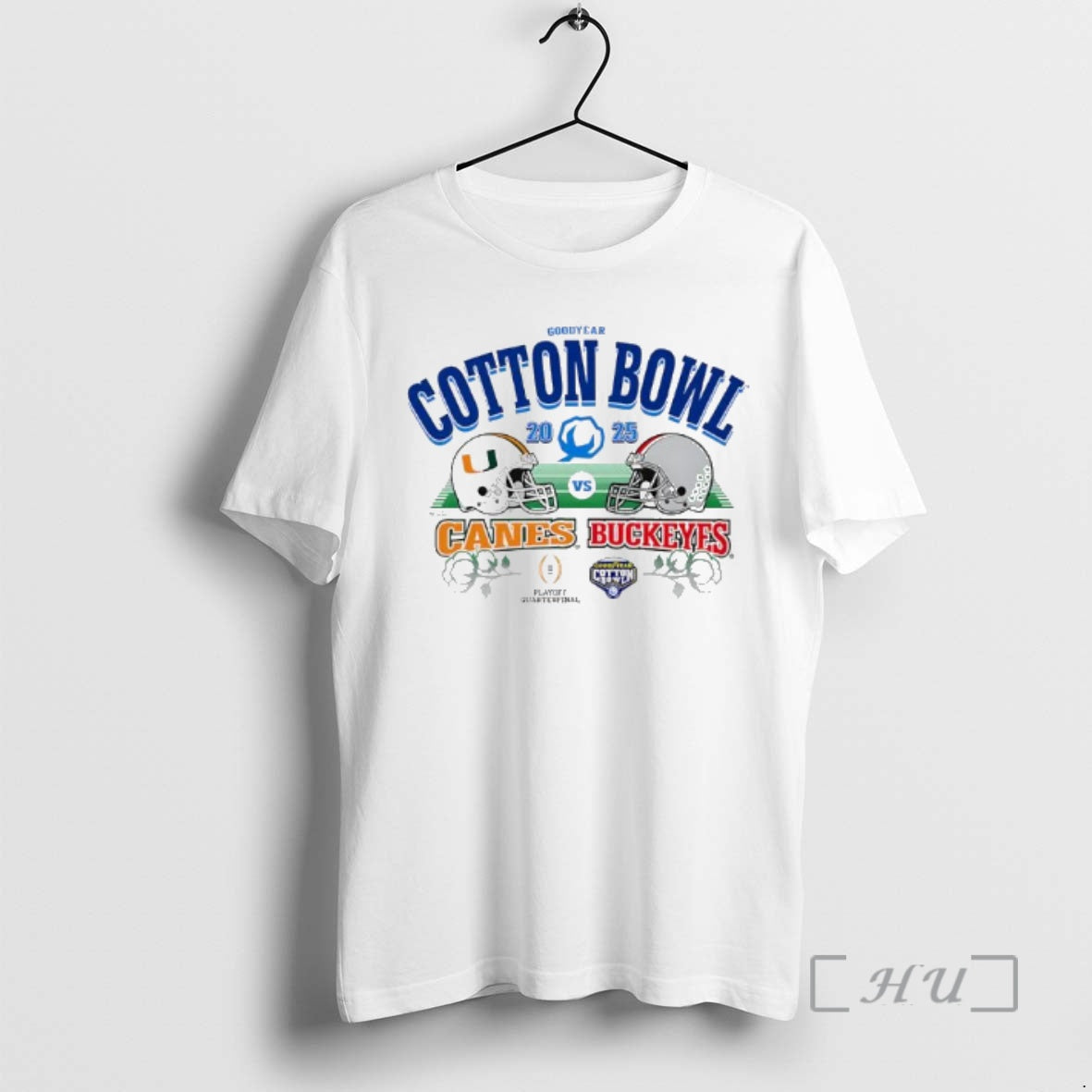 Trending Goodyear Cotton Bowl 2025 Canes Vs Buckeyes Playoff Quarterfinal T-Shirts, Hoodie, Sweatshirt - T-Shirt, Sweatshirt, Hoodie